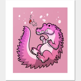 Passion Pink Croc Posters and Art